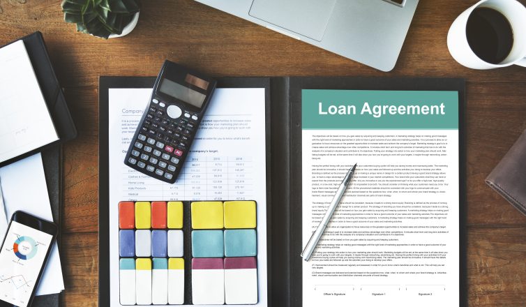 Loan agreement budget capital credit borrow concept