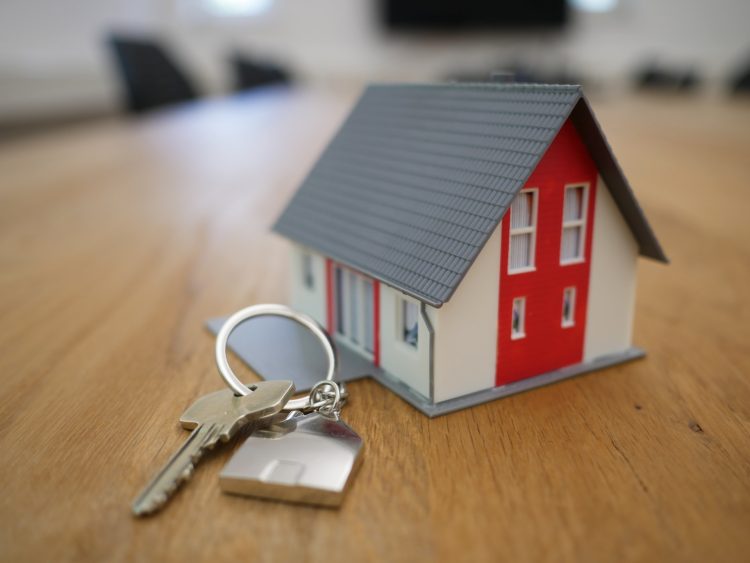 miniature house and house keys