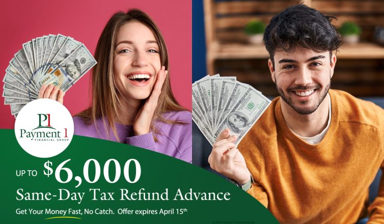 tax return advance same day in texas and oklahoma