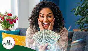 woman receiving a 2026 tax refund advance of $7,500